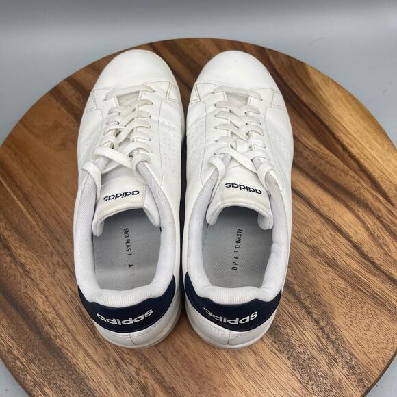 Adidas Advantage Shoes Mens Size 12 White Tennis Athletic Comfort Sneakers - Picture 5 of 8